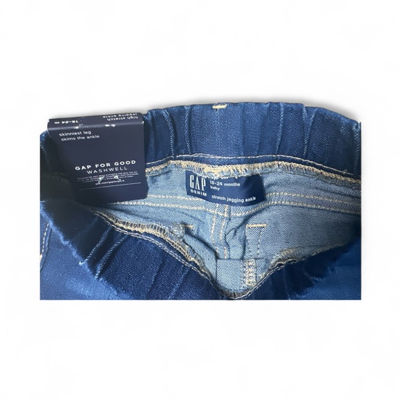 NWT BabyGap Pull-On Dark Wash Ankle Jeggings Denim 18-24 months - Picture 4 of 5